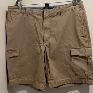 Chaps Men's Poplin Cargo Shorts - khaki